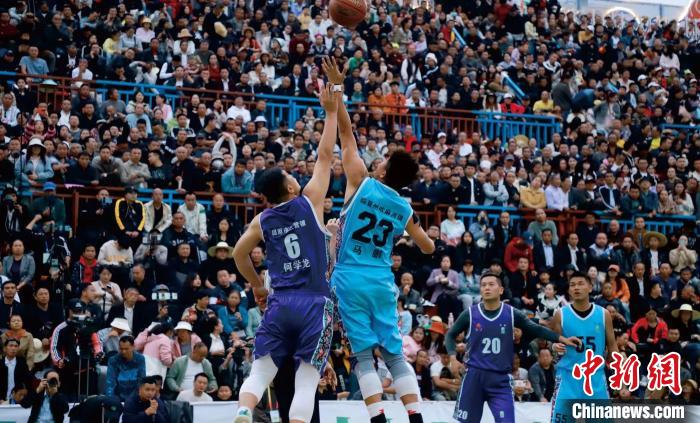 临夏州举办黄河流域农民篮球赛 搭建牡丹文化节